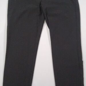 Eileen Fisher M Black Pull-On Straight Pants | Minimalist Workwear | USA Made